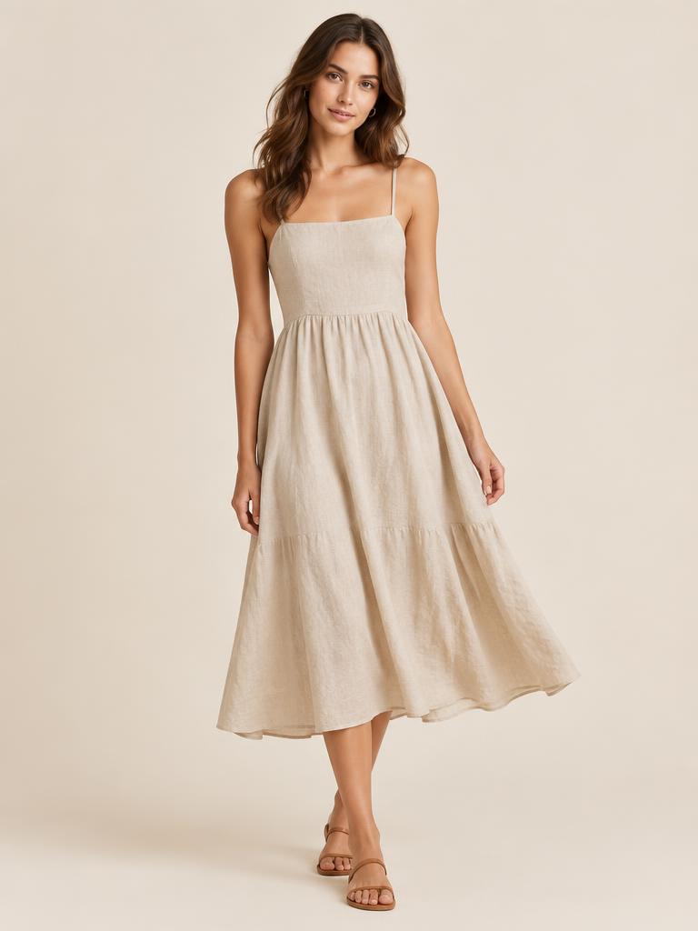 Vestido Midi de Linho