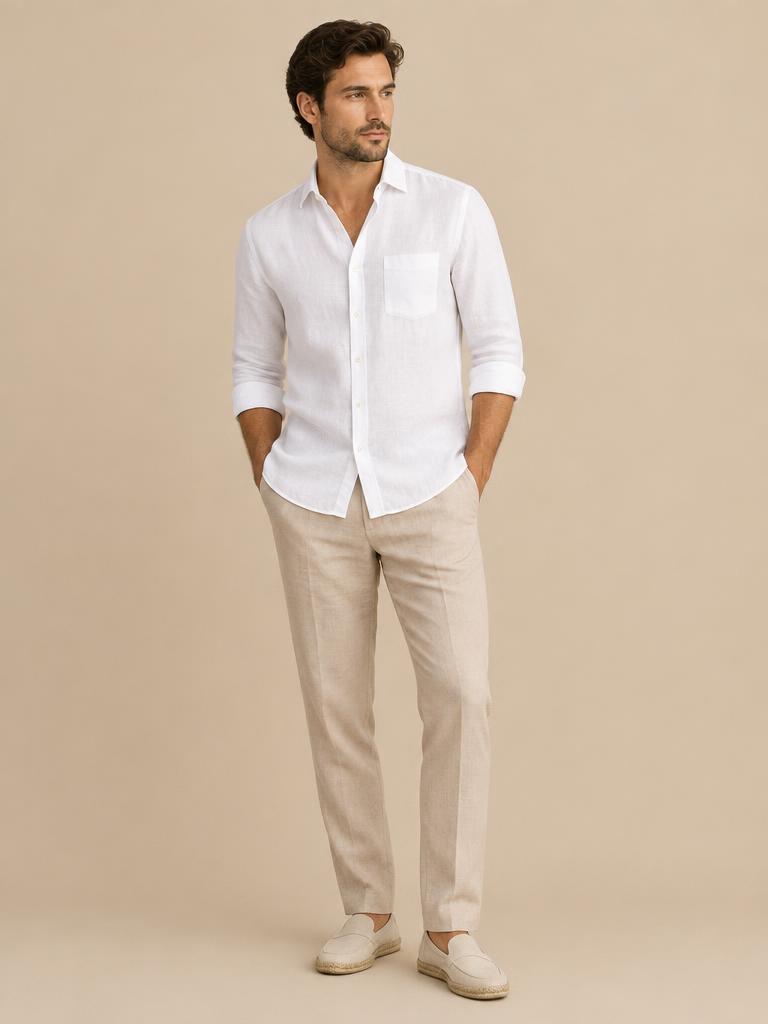 Camisa de Linho Masculina