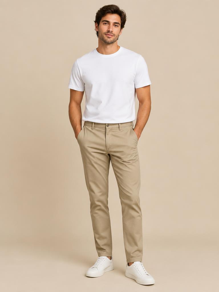 Calça Chino Caqui
